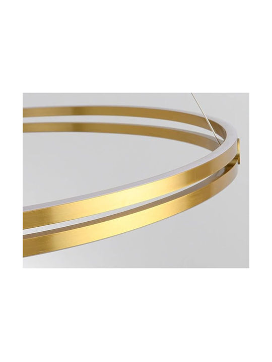 Lightplanet Κρεμαστό Φωτιστικό Χρυσό LED με Φυσικό Λευκό Φως