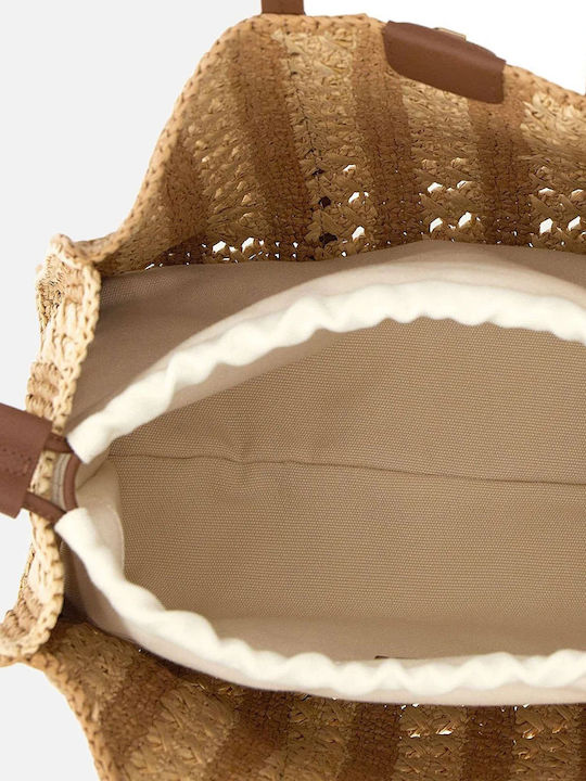 Beyond Straw Women's Tote Handbag Beige