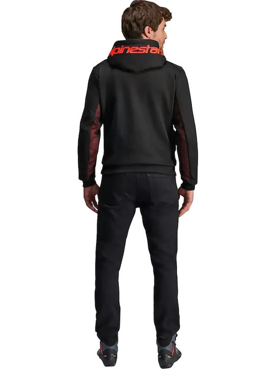 Alpinestars Hoodie Chrome Air Sport Jachetă Moto de Iarnă pentru Bărbați Neagră