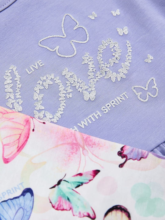 Kids Sweatpants Set Lilac