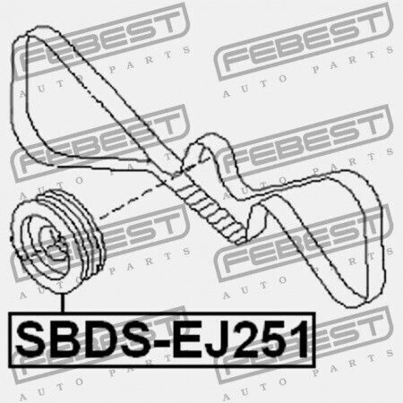 Τροχαλία Στροφαλοφόρου Άξονα Subaru Impreza G11 2000.02-2007.04 Jp 12305-aa251