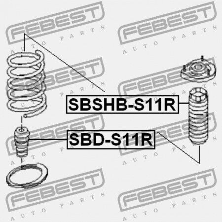Амортисьор Заден Амортисьор Rebound Subaru Impreza G11 2000.02-2007.04 Jp 20371-aa041