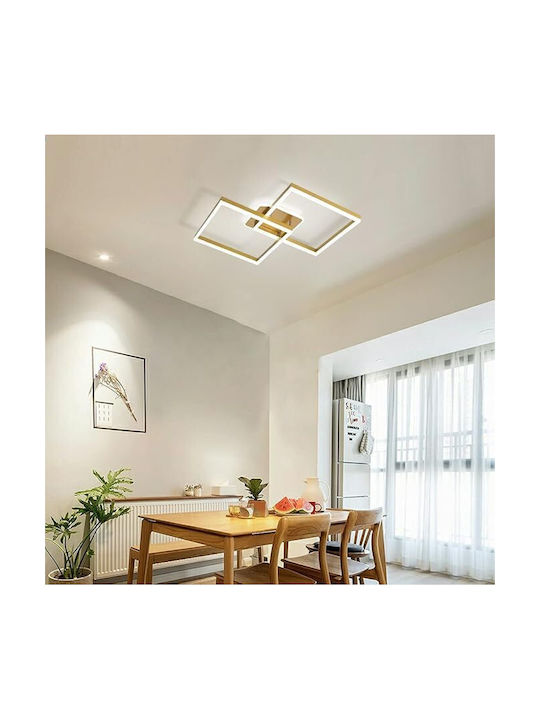 Lightplanet Deckenleuchte Montieren Gold Mit Integrierter LED Und Fernbedienung