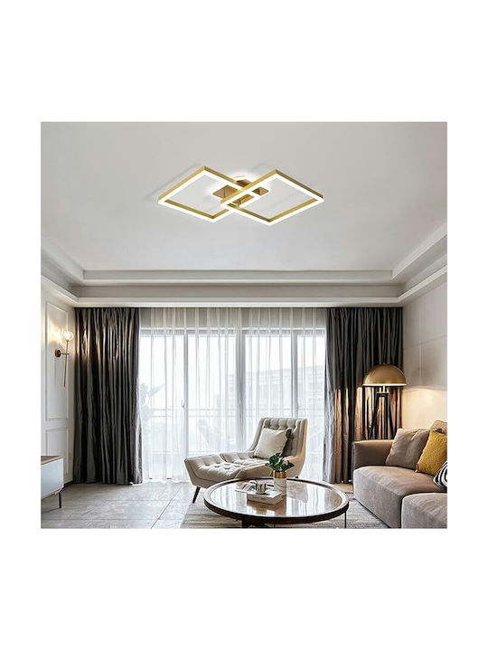 Lightplanet Deckenleuchte Montieren Gold Mit Integrierter LED Und Fernbedienung