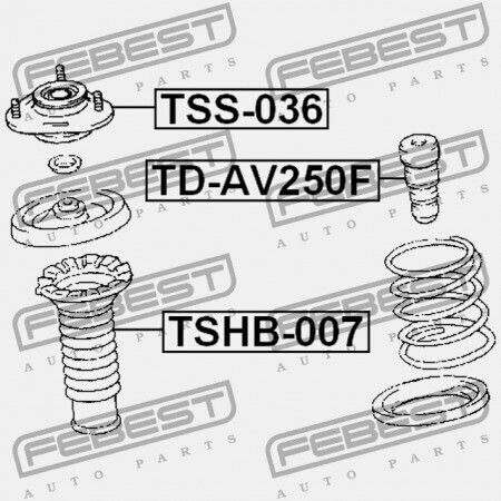 Front Trunk Shock Toyota Avensis Azt25 2003.07-2008.11 Jp 48331-02050