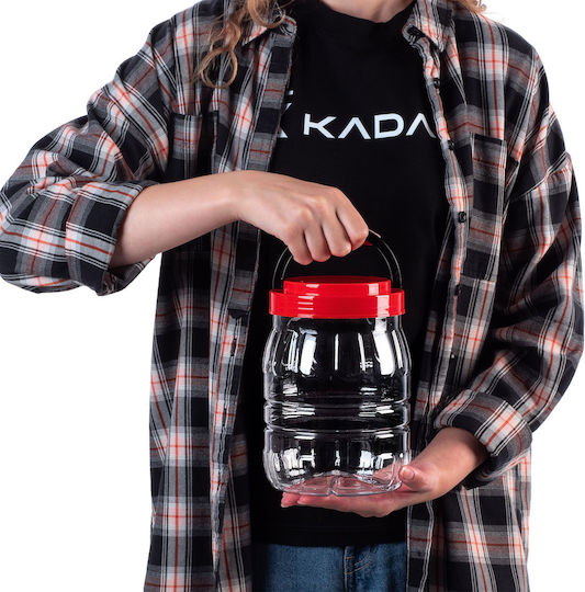 Kadax Σετ 4τμχ Βάζα Ζυμαρικών με Καπάκι Πλαστικό Κόκκινο 2000ml Kadax Σετ 4τμχ Βάζα Ζυμαρικών με Καπάκι Πλαστικό Κόκκινο 2000ml