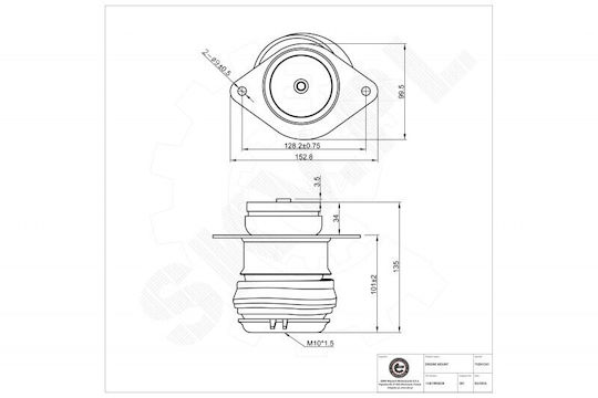 Hintere Rechte Motorhalterung Seat Cordoba Ibiza Ii Inka Toledo I 1h0199262b