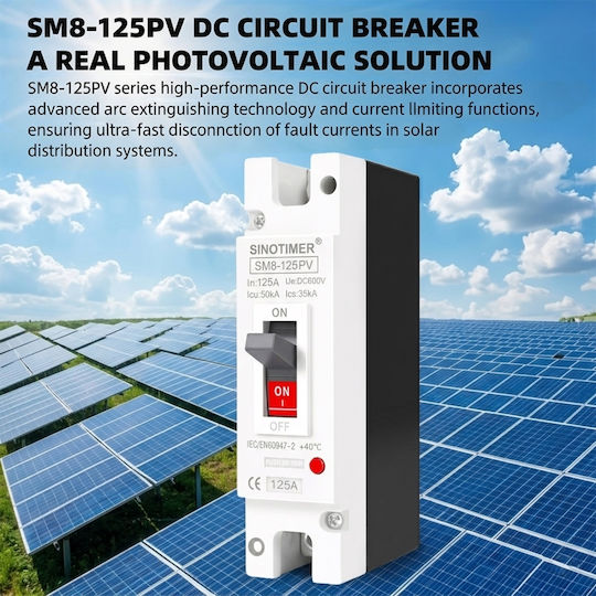 Sinotimer Comutator Monopol Pentru Panoul Electric 125A