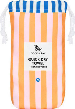 Dock & Bay Πετσέτα Microfiber Σώματος Κίτρινη 200x90εκ.