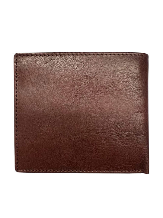 Leather Men's Wallet with RFID Brown
