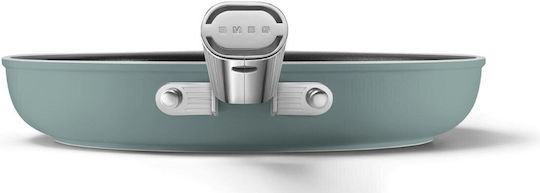Smeg 50's Style Aluminum Pan with Ceramic Coating Emerald 28cm