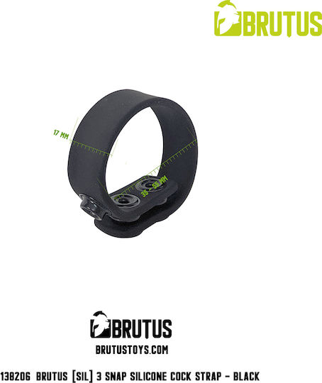 Brutus 3 Snap Curea Din Silicon Pentru Penis