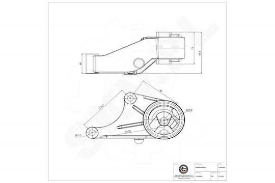 Μπροστινό Στήριγμα Κινητήρα Opel Astra H Meriva B Zafira 24459803
