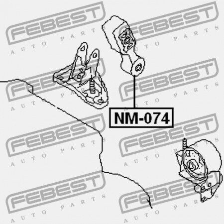 Възглавница На Двигател Задна Nissan Sunny B14 1994.01-1999.08 Jp 11350-76e10