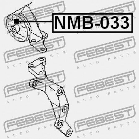 Febest Motorhalterungen Für Nissan Sonnenreich B14 1994.01-1999.08 Jp 11210-0m900