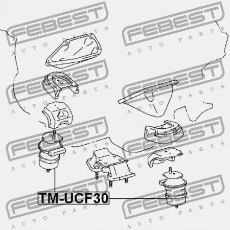 Μαξιλάρι Κινητήρα Υδραυλικό Lexus Ls430 Ucf30 2000.08-2006.08 Gr 12361-50170