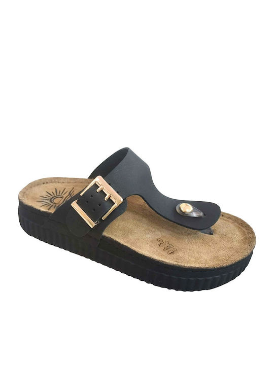 Leather Women's Anatomic Black Sandals