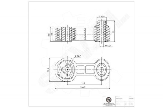 Hintere Motorhalterung Fiat 500 500c Panda Autohaus Ka 1583110