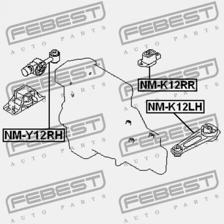 Right Engine Mount Nissan Tiida Jpn Brand C11 2005.08-2012.06 GL 11350-ed80d