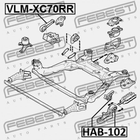 Febest Motorhalterungen Für Volvo S80 2007