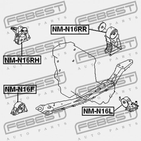 Предно Монтаж За Двигател Nissan Almera Uk Марка N16e 2000.02-2006.11 El 11270-bm500