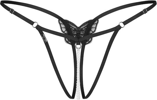 Ανοιχτό String Πέρλες Obsessive Isseme Crotchless Thong Ean 5901688268964