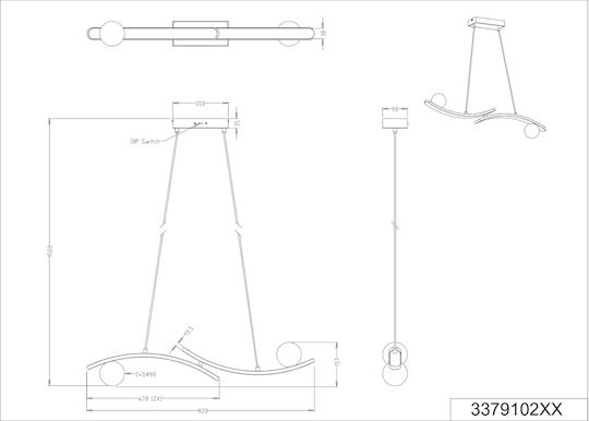 Trio Lighting Napoli LED Κρεμαστό Φωτιστικό Trio Lighting Napoli LED Κρεμαστό Φωτιστικό