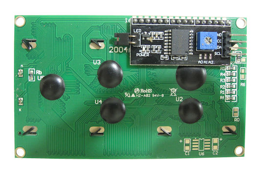 Lcd Display 20x4 I2c Interface Module Hd44780 Compatible Blue Background White Characters Backlight Lcd2004 Iic