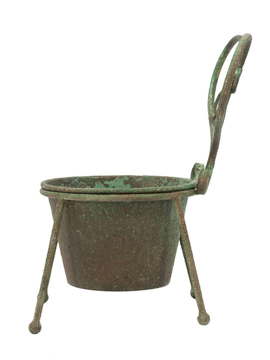 Artekko Κασπώ Μεταλλικό Πράσινο 16.5x16.5x27εκ.