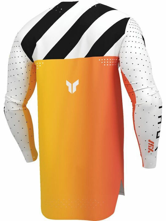 Thor Synth Racewear Sportmode Men's Motocross Long-Sleeved Jersey White Color