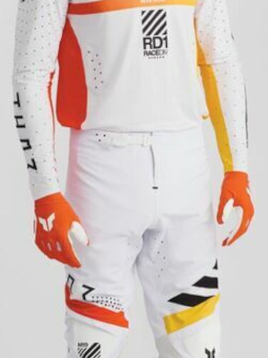 Thor Synth Racewear Sportmode Men's Motocross Long-Sleeved Jersey White Color