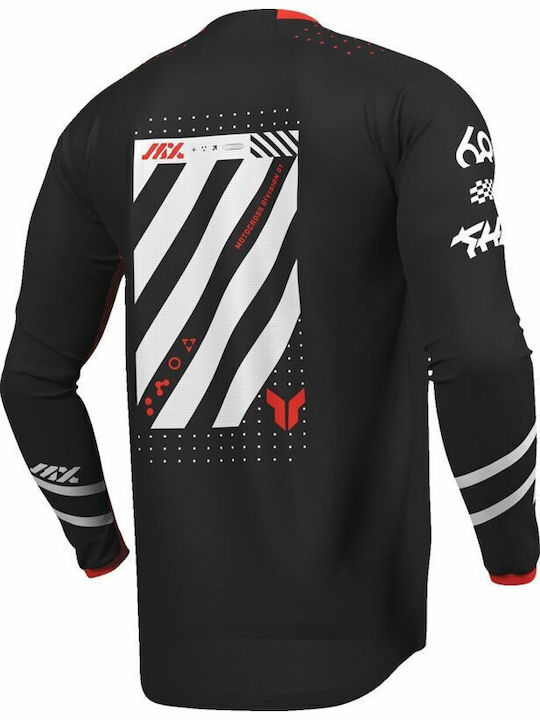 Thor Futura Racewear Launchmode Men's Motocross Long-Sleeved Jersey Black Color