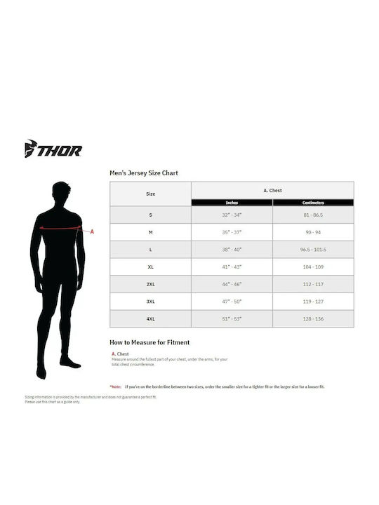 Thor Sportmode Men's Motocross Long-Sleeved Jersey White Color
