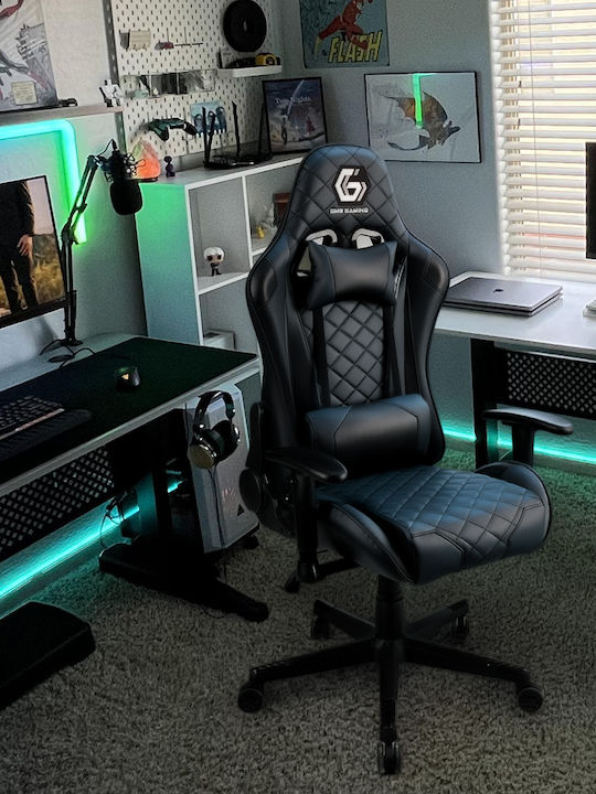Gembird GC-03-BL Gaming Chair Artificial Leather with Adjustable Arms Black