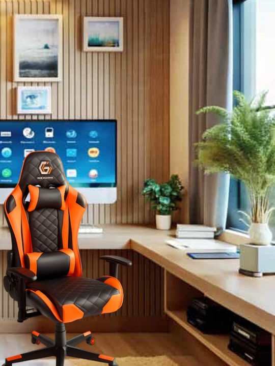 Gembird GC-03-BO Gaming Chair Artificial Leather with Adjustable Arms Black/Orange