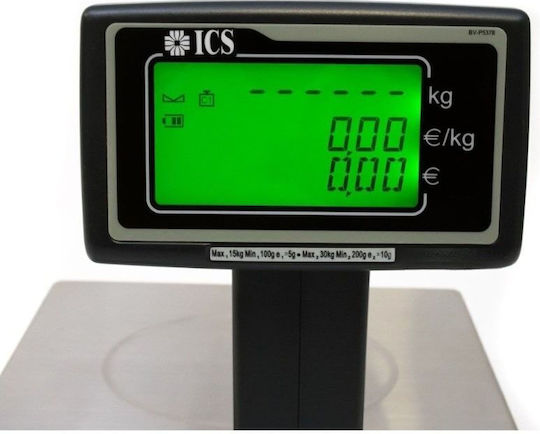 ICS G 325 Electronic Retail Scale with Weighing Capacity 30kg and Accuracy 10g ZYG-G325-30KG