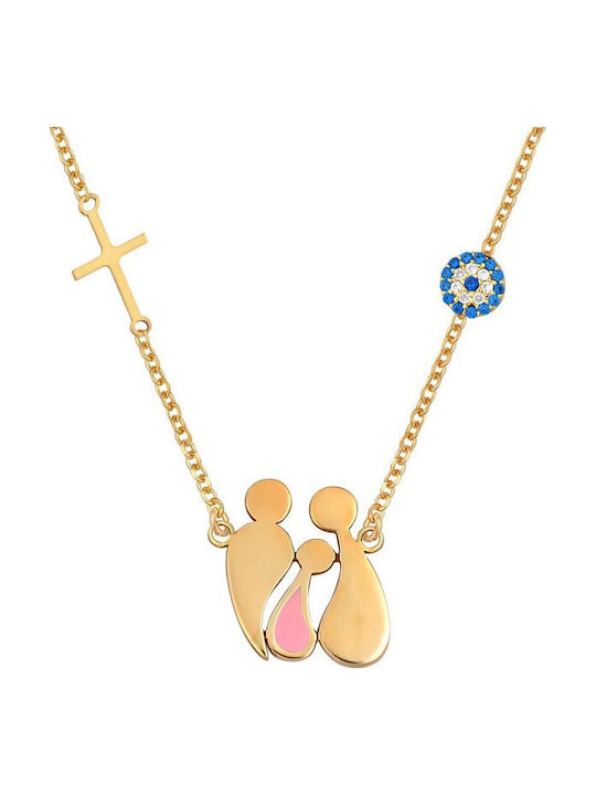VTJ Necklace From Pink Gold Plated Silver VTJ Necklace From Pink Gold Plated Silver
