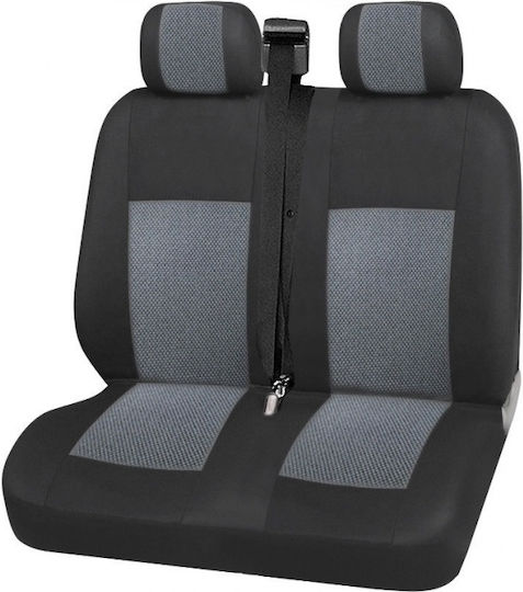 Set Car Seat Covers Polyester Fabric 21 Pieces Grey Mercedes Sprinter vito vw Crafter T5 ford Transit peugeot iveco