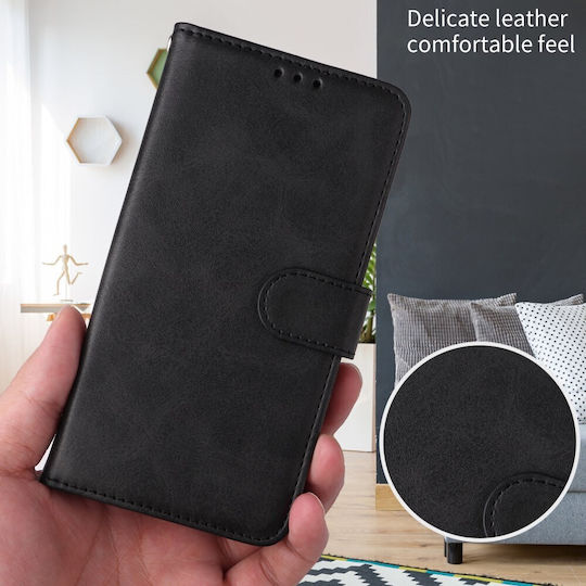 Handyhülle Realme 16 Pro+ 5g Oem Flip Brieftasche Synthetisches Leder Pu Tpu Schwarz Wallet Stand