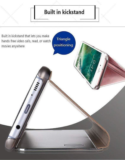 Калъф Huawei P Smart Z Honor 9X Y9 Prime 2019 Смарт Корица Прозрачна Стойка Черен