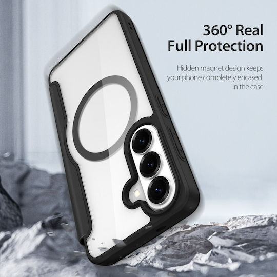 Samsung Galaxy S26 5g Dux Ducis Skin X Pro Series Flip Case Synthetic Leather Pu Black Rfid Wallet