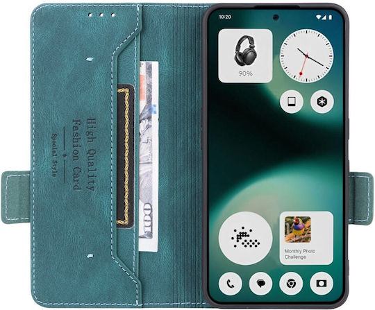 Nothing 3a Lite 5g Oem Flip Wallet Synthetic Leather Pu Tpu Blue Wallet Stand Mobile Phone Case
