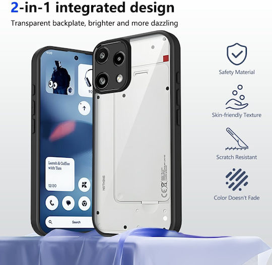 Handyhülle Nothing 3a Lite 5g Oem Harte Rückseite Pc+tpu Schwarz