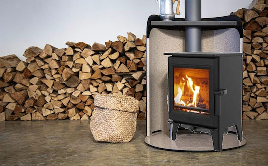 Charnwood Cranmore 3 Χαλύβδινη Ξυλόσομπα 3.6kW Black