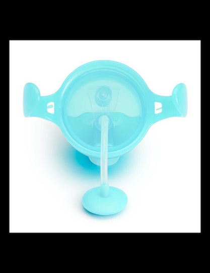 Munchkin Cănuță pentru Copii cu Mânere și Pai Click Lock din Plastic Albastru 207ml pentru 6m+