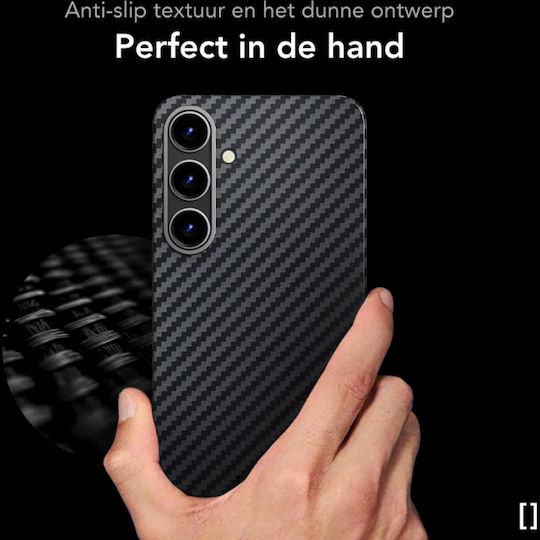 Samsung Galaxy S26 Plus Nekit Fiber Hart Kunststoff Magsafe Aramid Fiber 1mm 1500d Kevlar Schwarz