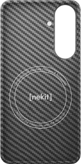 Samsung Galaxy S26 Plus Nekit Fiber Hart Kunststoff Magsafe Aramid Fiber 1mm 1500d Kevlar Schwarz