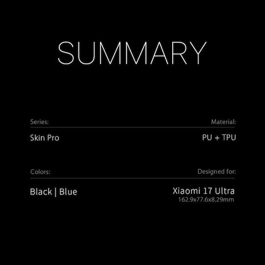 Husă Xiaomi 17 Ultra 5g Dux Ducis Skin Pro Series Flip Portofel Piele Sintetică Pu Tpu Negru Wallet Stand
