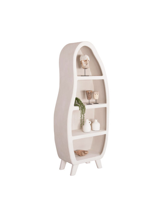 Bookcase Santorini Off-white 80x38x196cm