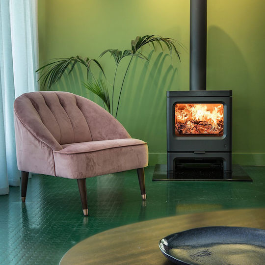 Charnwood Skye 7 Метална Дървена Печка 7.3kW Гънметал